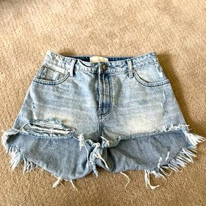 EUC ONE by One Teaspoon high waisted Bonita shorts